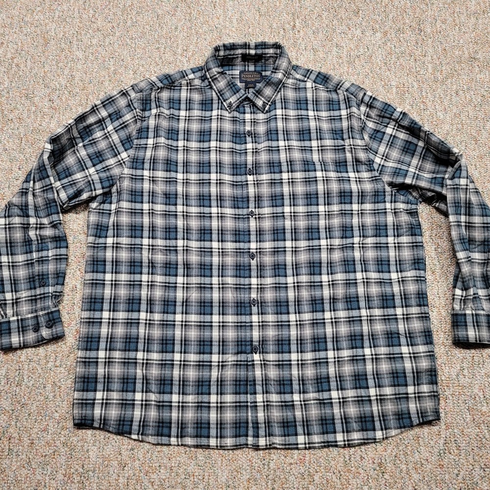 Pendleton Somerset Shirt Men 2XL Button Down Long Sleeve Hiking Camping Outdoors